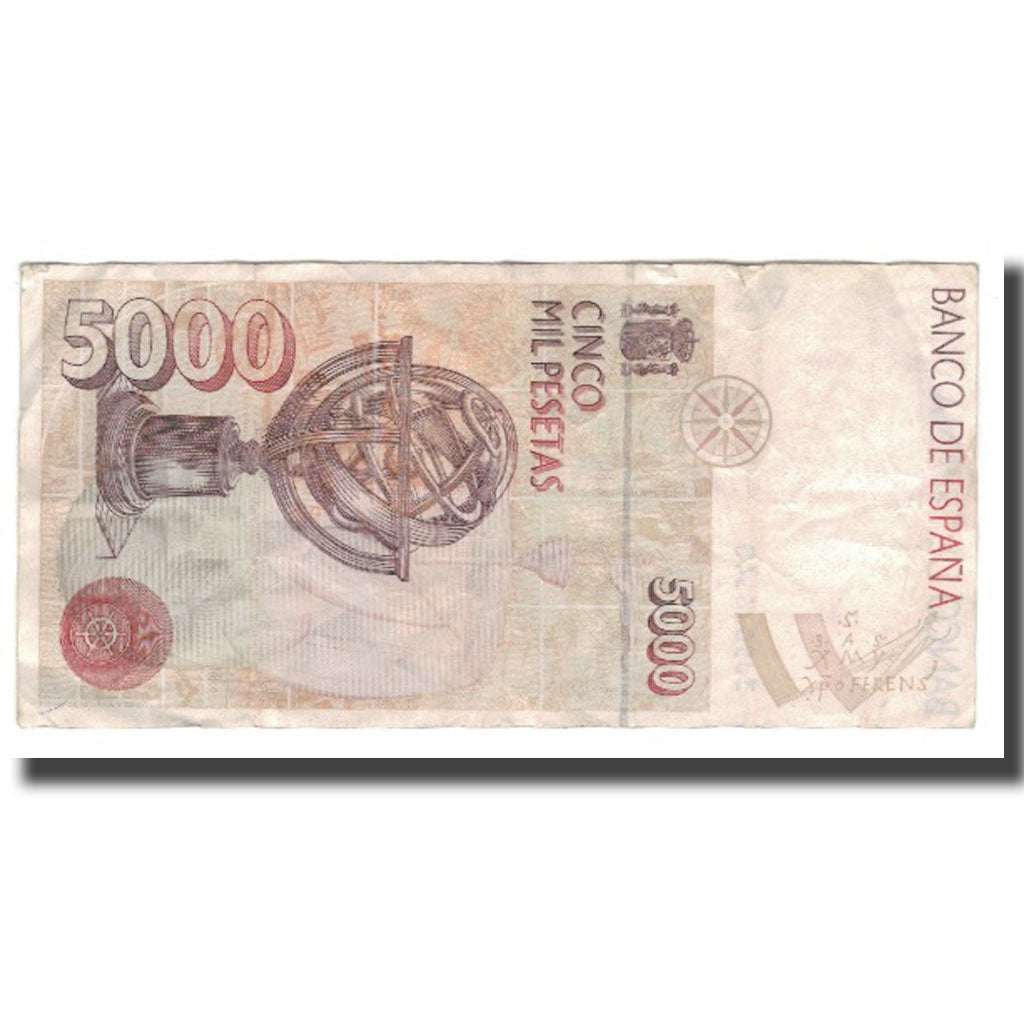 Geldschein, Spanien, 5000 Pesetas, 1992, 1992-10-12, KM:165, SS