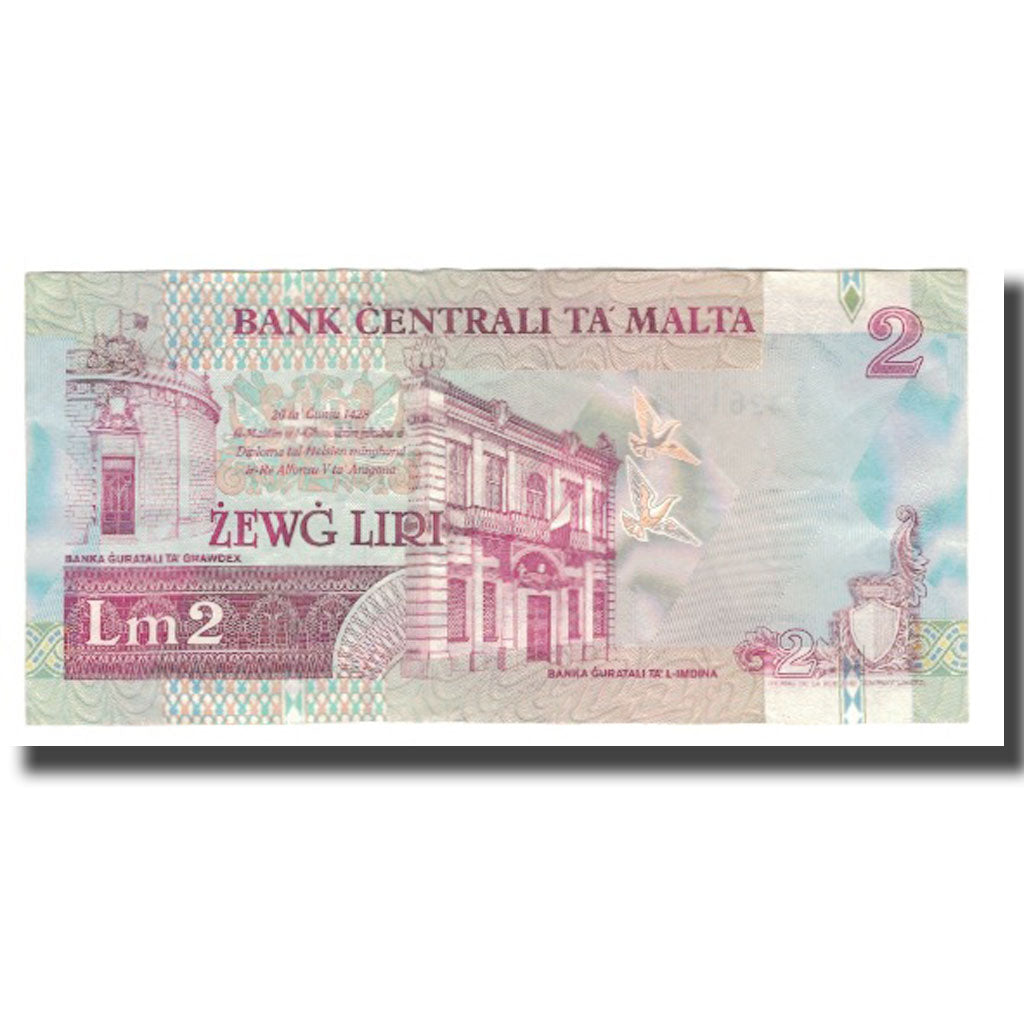 Banknote, Malta, 2 Liri, L.1967 (1994), KM:45a, UNC(60-62)
