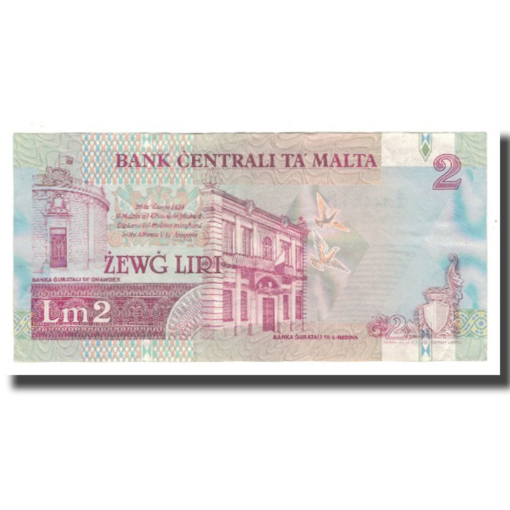Banknote, Malta, 2 Liri, L.1967 (1994), KM:45a, UNC(60-62)