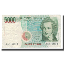 Banconote, Italia, 5000 Lire, D.1985, KM:111b, BB+