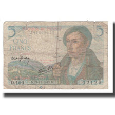 France, 5 Francs, 1943, 1943-12-23, F(12-15), Fayette:05.05, KM:98a
