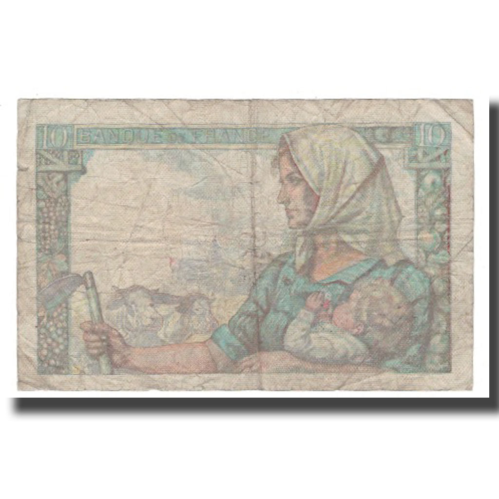 Francia, 10 Francs, 1944, 1944-01-20, B, Fayette:08.11, KM:99c