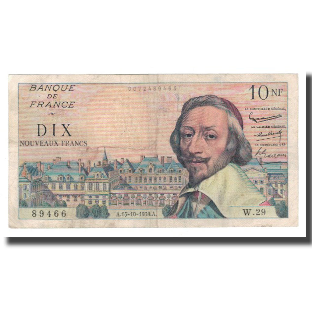 Frankreich, 10 Nouveaux Francs, 1959, 1959-10-15, S+, Fayette:57.03, KM:142a