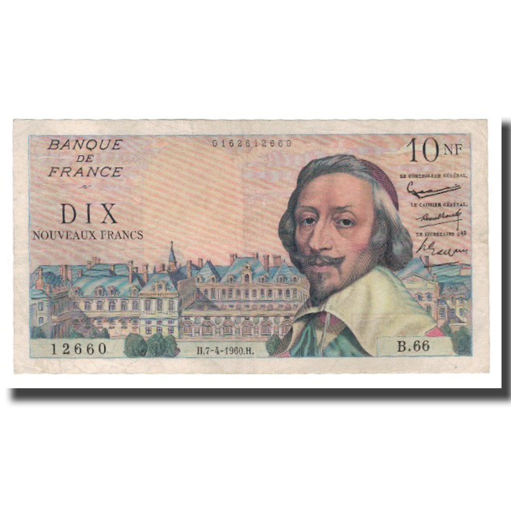 Francia, 10 Nouveaux Francs, 1960, 1960-04-07, BB, Fayette:57.06, KM:142a