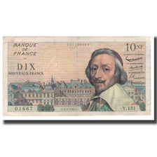 Francja, 10 Nouveaux Francs, 1961, 1961-01-05, VF(30-35), Fayette:57.13, KM:142a
