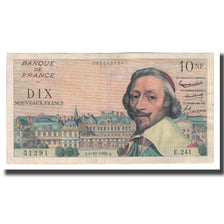 France, 10 Nouveaux Francs, 1962, 1962-10-04, EF(40-45), Fayette:57.21, KM:142a