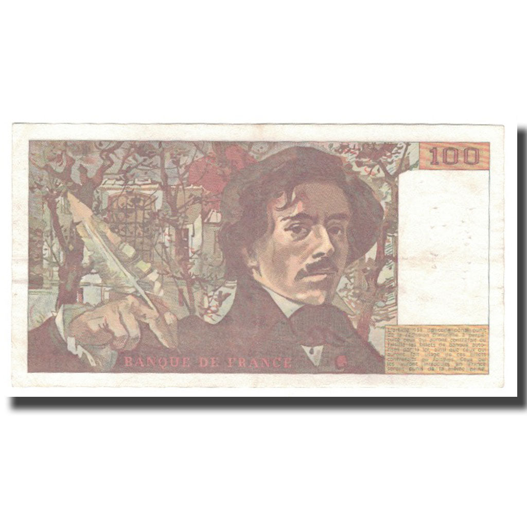 Francia, 100 Francs, 1989, MBC+, Fayette:69bis.13a, KM:154d