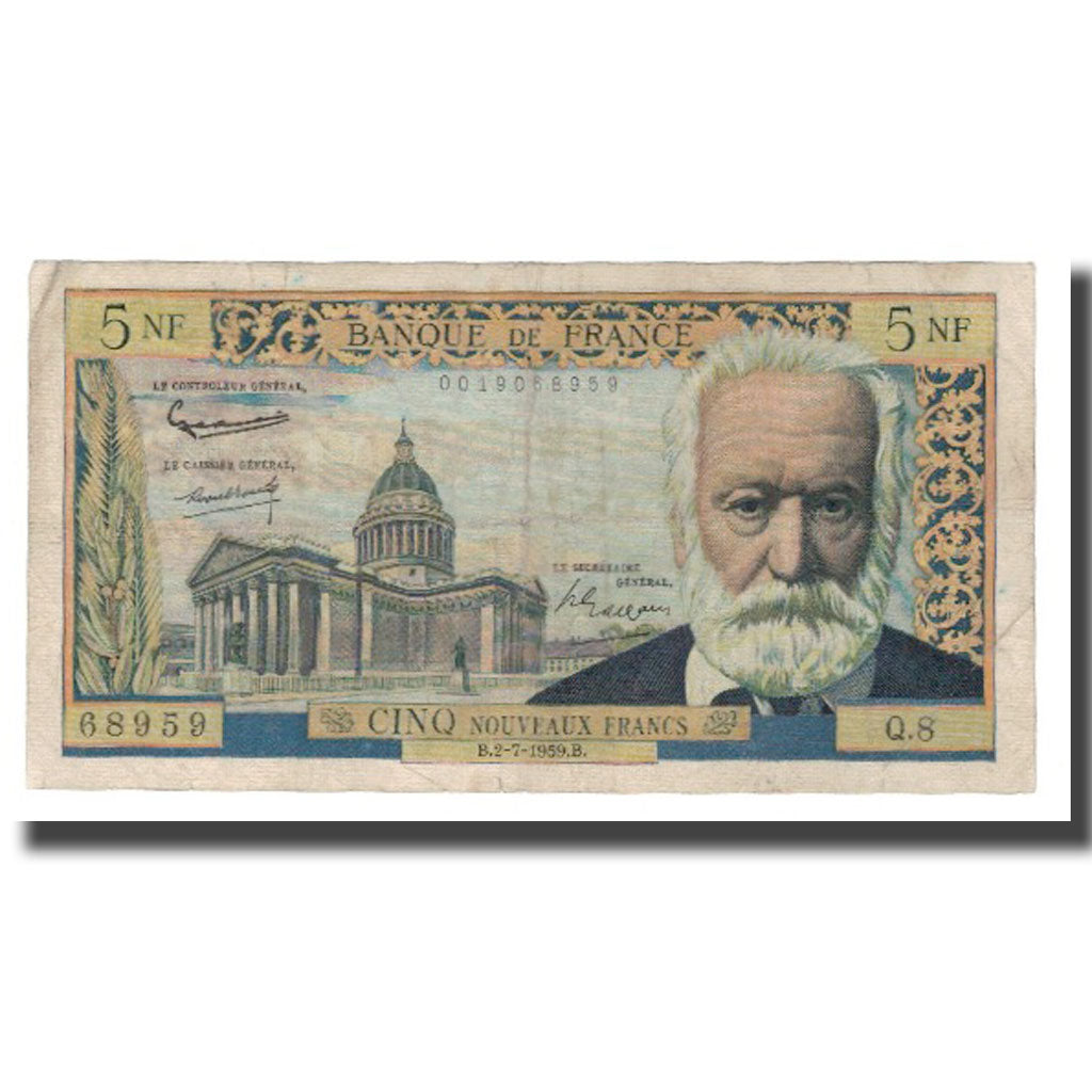 Francia, 5 Nouveaux Francs, 1959, 1959-07-02, BC, Fayette:56.02, KM:141a