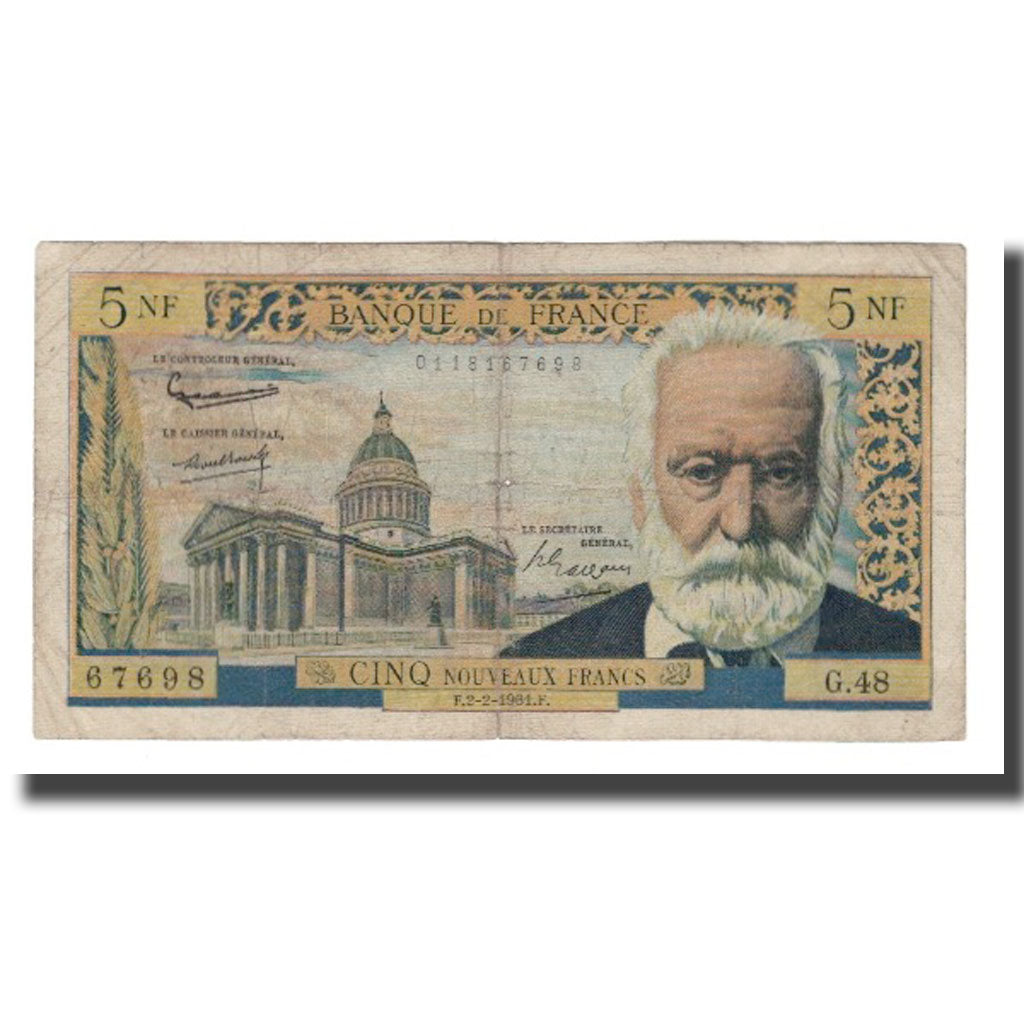 Frankreich, 5 Nouveaux Francs, 1961, 1961-02-02, SGE+, Fayette:56.06, KM:141a