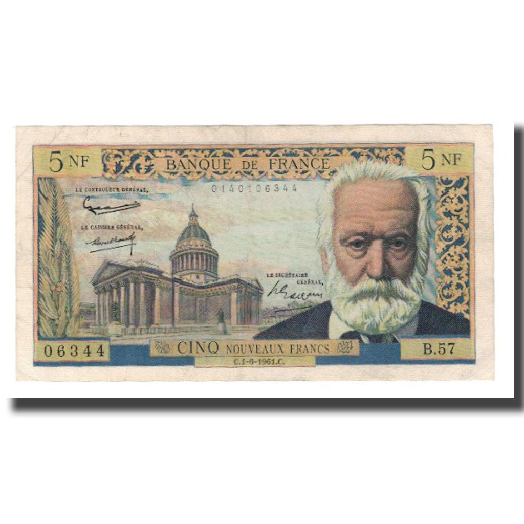 Francia, 5 Nouveaux Francs, 1961, 1961-06-01, BB, Fayette:56.08, KM:141a