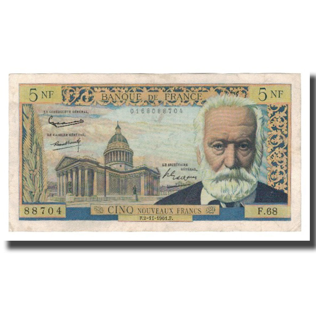 Frankrijk, 5 Nouveaux Francs, 1961, 1961-11-02, TB+, Fayette:56.09, KM:141a