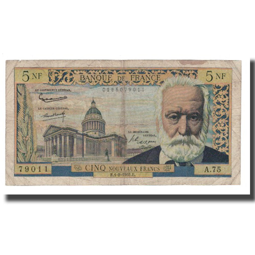 Frankrijk, 5 Nouveaux Francs, 1962, 1962-02-01, TB, Fayette:56.10, KM:141a