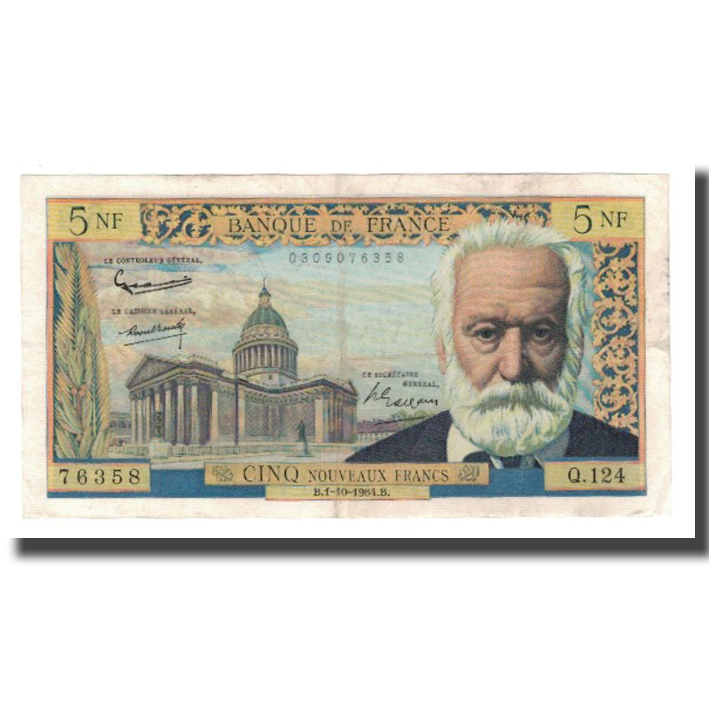 Frankrijk, 5 Nouveaux Francs, 1964, 1964-10-01, TTB, Fayette:56.16, KM:141a