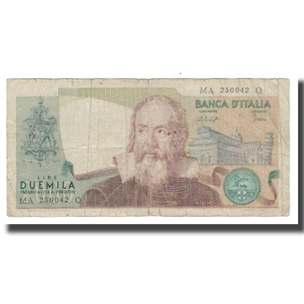 Banconote, Italia, 2000 Lire, 1976, 1976-10-22, KM:103b, B+
