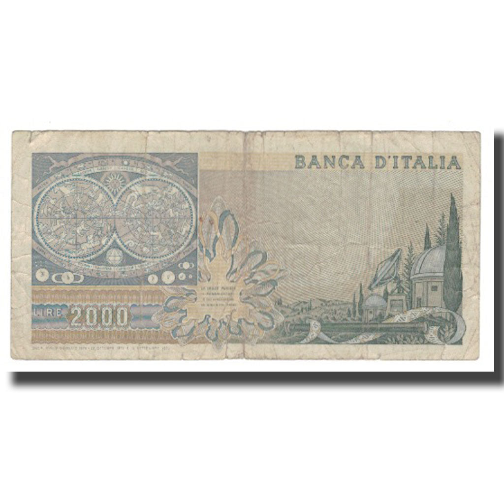 Banconote, Italia, 2000 Lire, 1976, 1976-10-22, KM:103b, B+