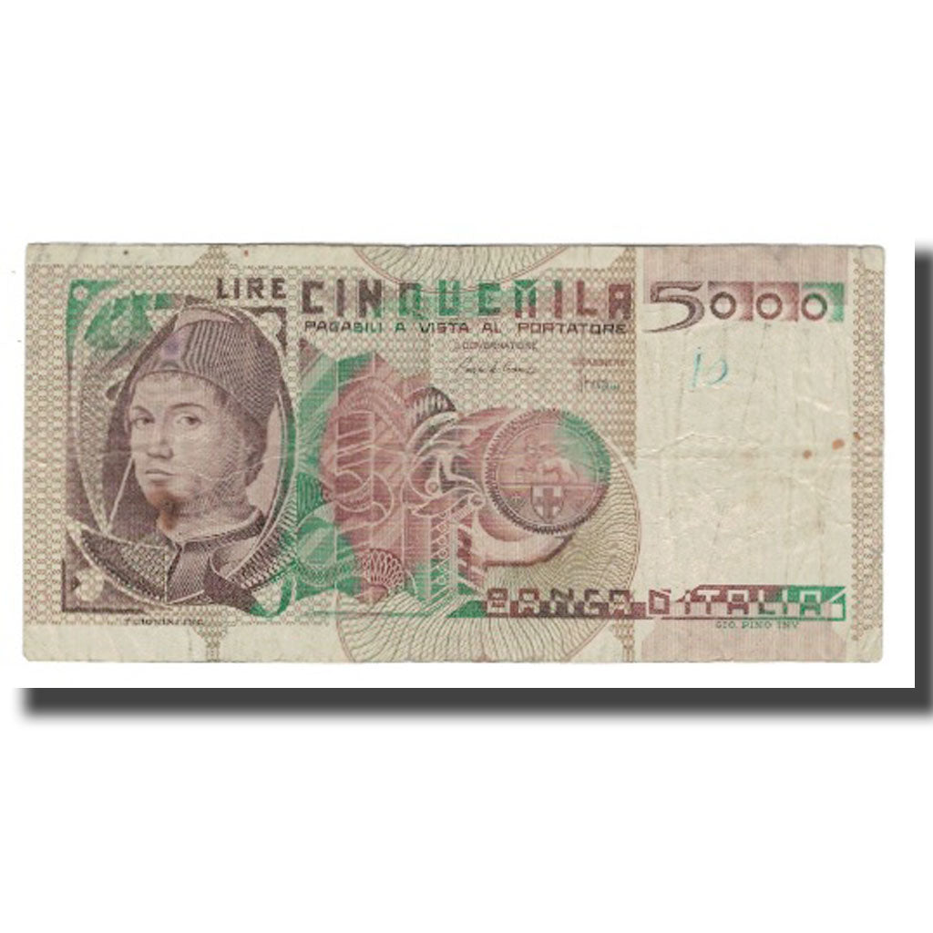 Banconote, Italia, 5000 Lire, 1979-1983, KM:105b, B+