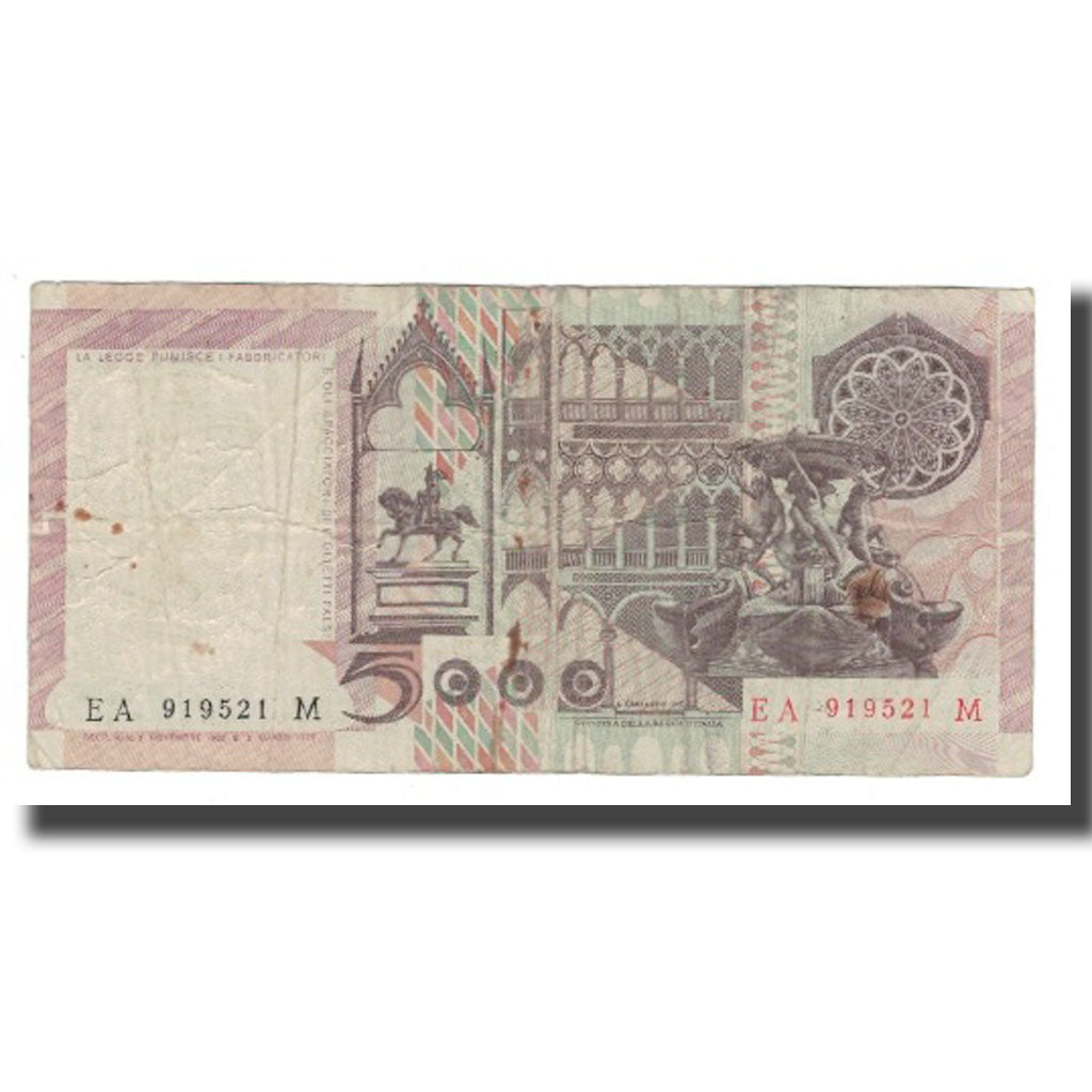 Banconote, Italia, 5000 Lire, 1979-1983, KM:105b, B+