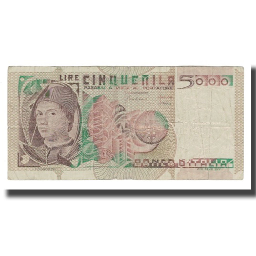Banconote, Italia, 5000 Lire, 1979-1983, KM:105b, MB