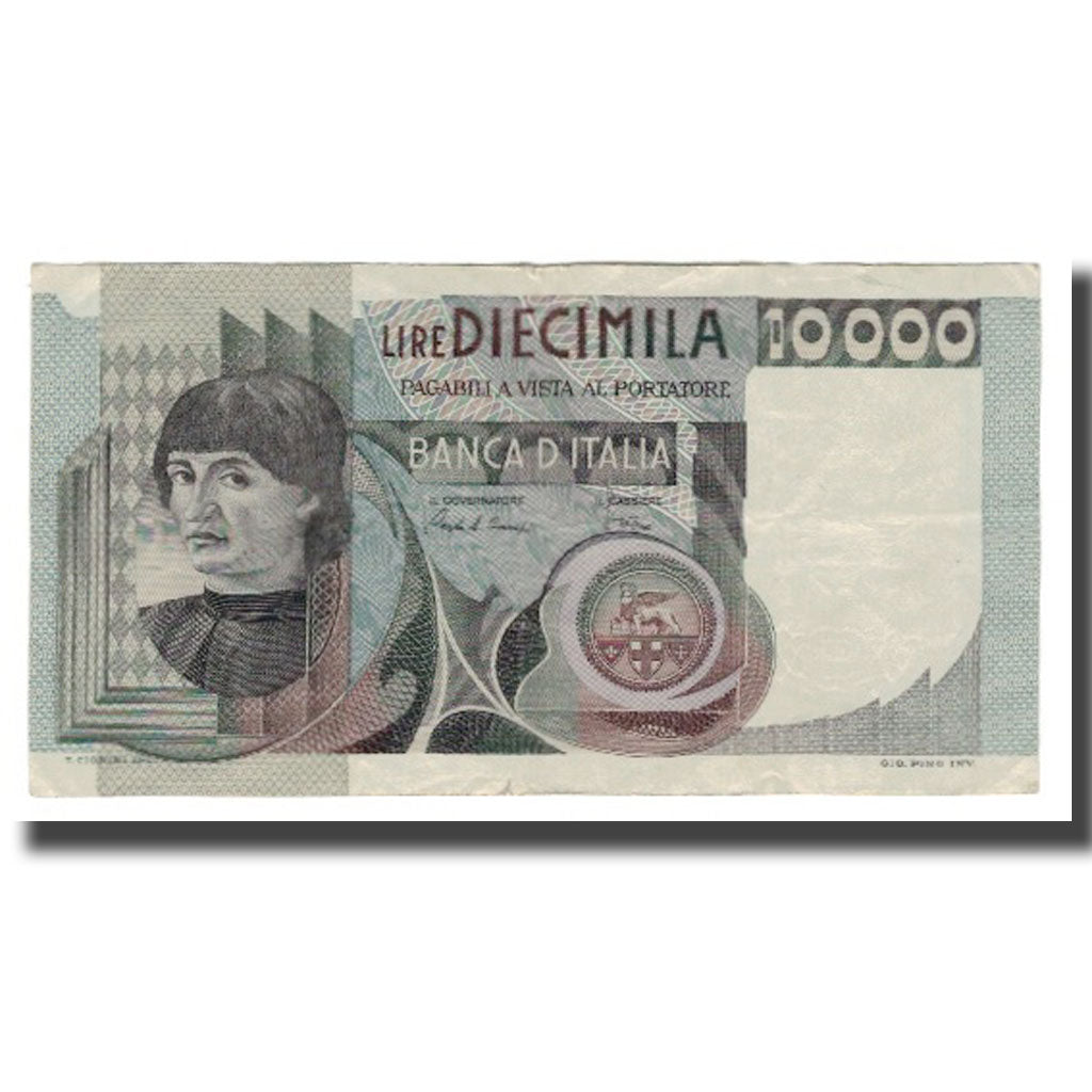 Banconote, Italia, 10,000 Lire, 1976-1984, KM:106b, MB+