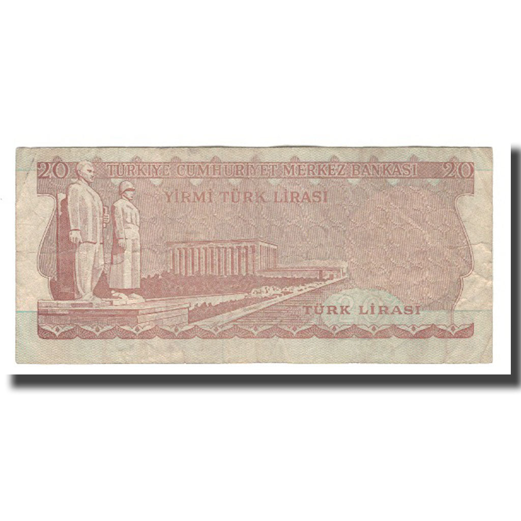 Biljet, Turkije, 20 Lira, L.1970 (1974), KM:187b, TTB