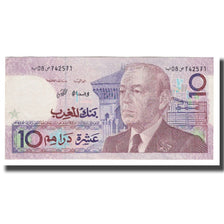 Banknote, Morocco, 10 Dirhams, 1987/AH407, KM:63a, VF(30-35)