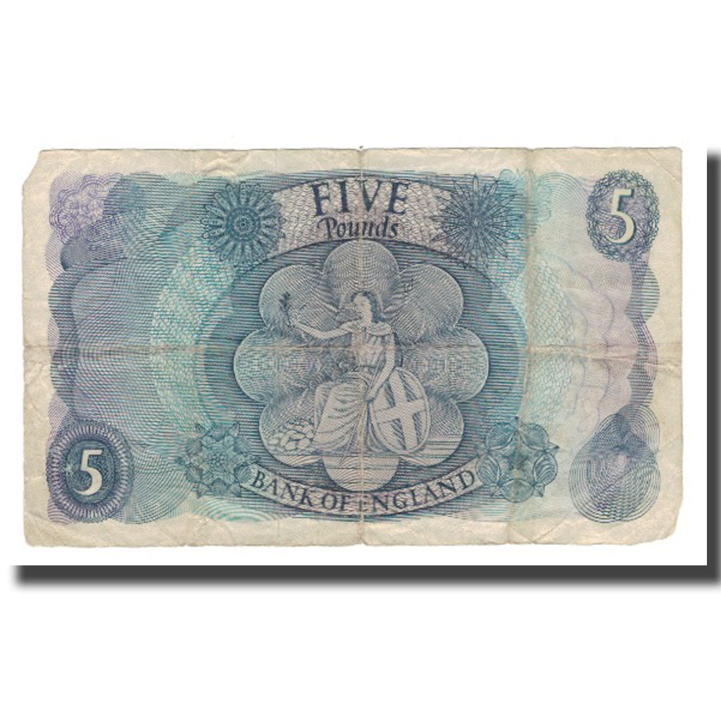 Banknote, Great Britain, 5 Pounds, Undated (1963-71), KM:375a, VF(30-35)