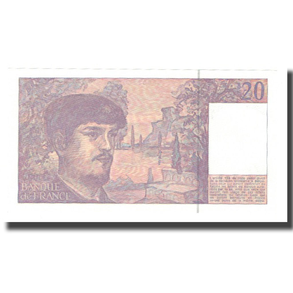 France, 20 Francs, 1980-1997, 1992, UNC(65-70), Fayette:66bis.03, KM:151f