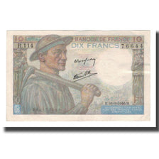 Frankrijk, 10 Francs, 1941-1949, 1946-09-26, SPL, Fayette:08.15, KM:99e