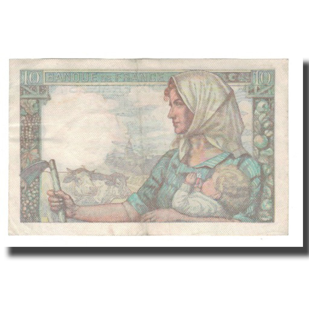 Frankrijk, 10 Francs, 1941-1949, 1946-09-26, SPL, Fayette:08.15, KM:99e