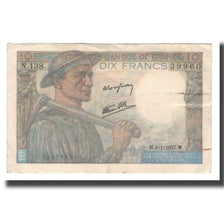 Francia, 10 Francs, 1941-1949, 1947-01-09, BB, Fayette:08.17, KM:99e