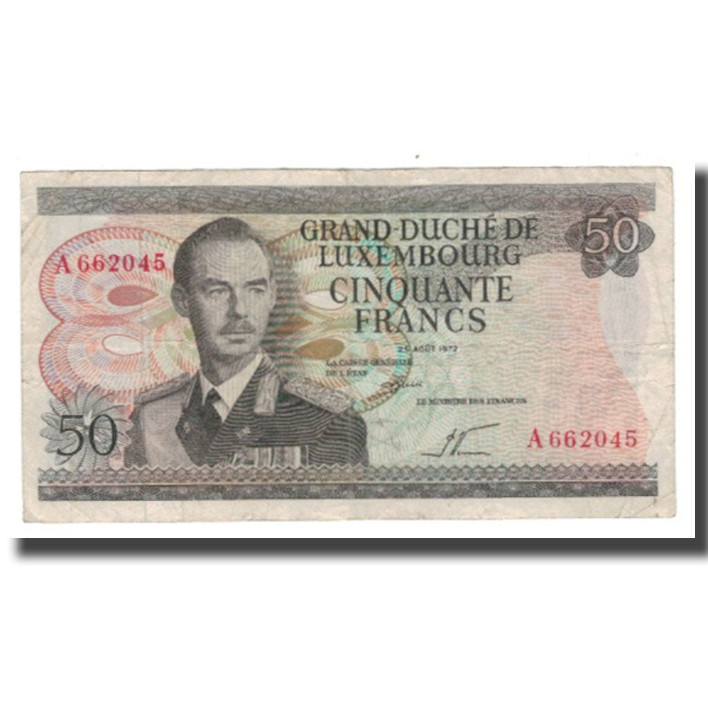 Banconote, Lussemburgo, 50 Francs, 1972, 1972-08-25, KM:55a, MB+