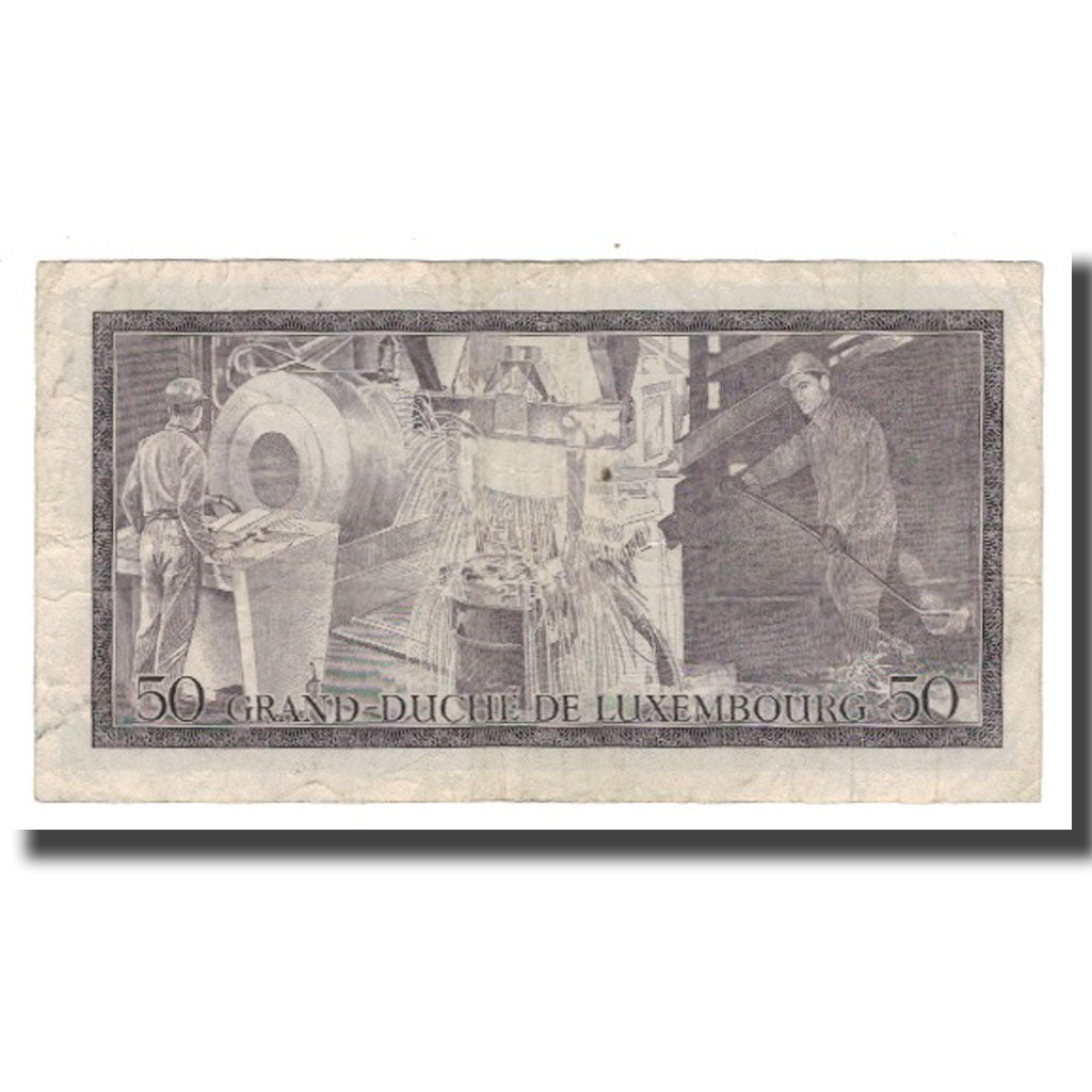 Banconote, Lussemburgo, 50 Francs, 1972, 1972-08-25, KM:55a, MB+