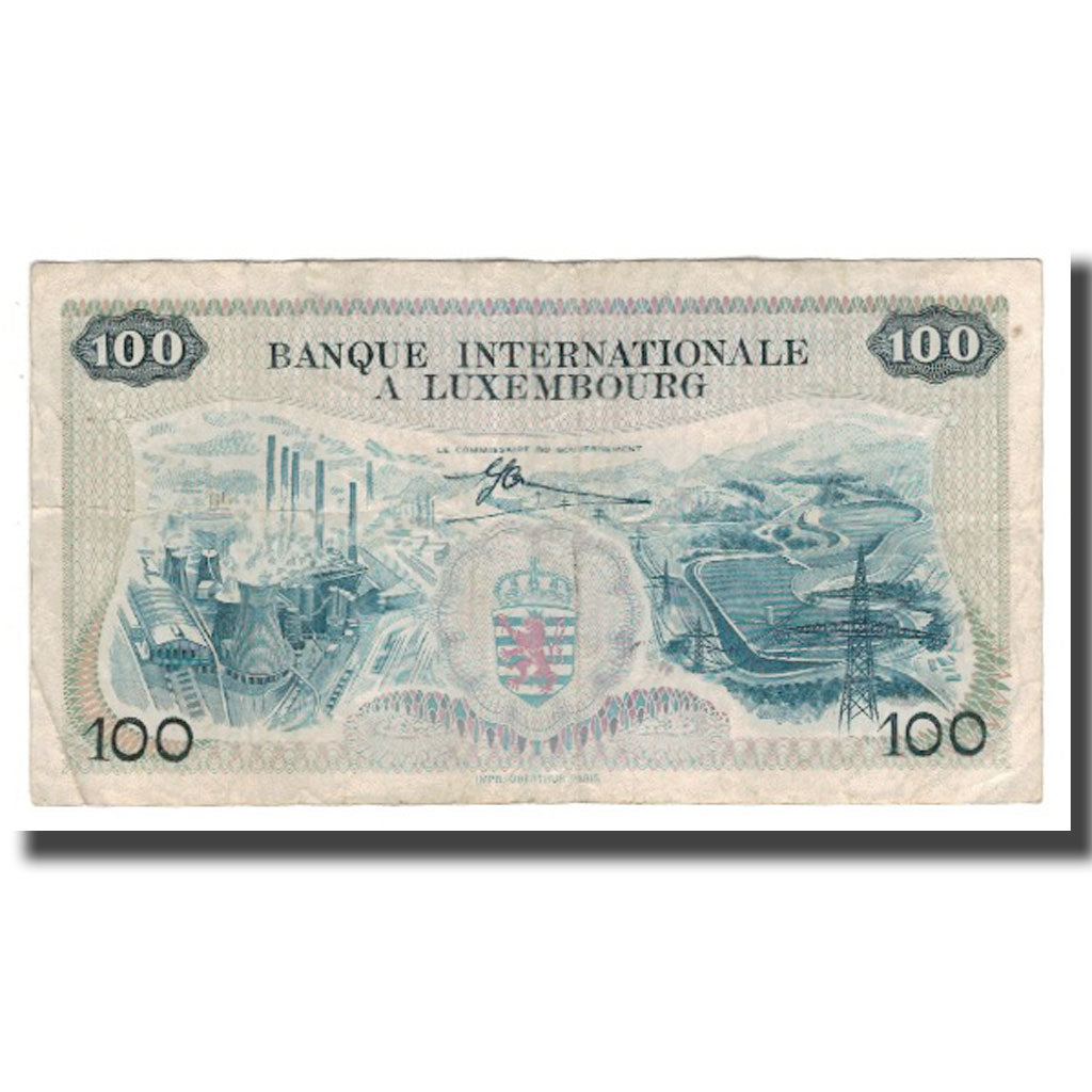 Banconote, Lussemburgo, 100 Francs, 1968, 1968-05-01, KM:14A, MB+
