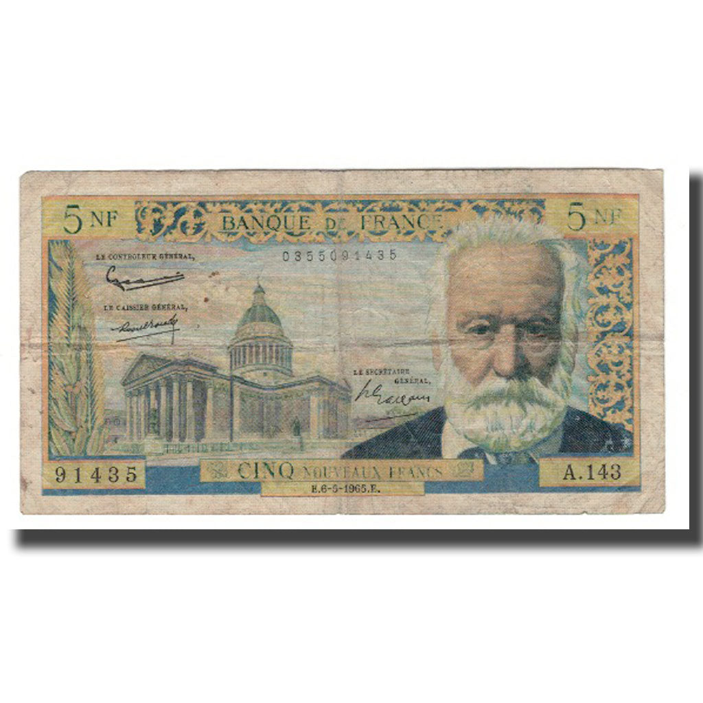 Francia, 5 Nouveaux Francs, 1965, 1964-05-06, RC+, Fayette:56.18, KM:141a