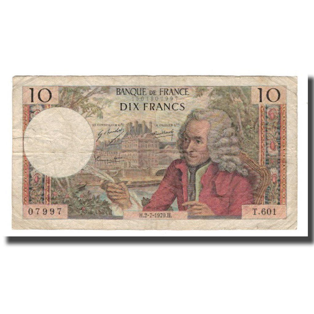 Frankrijk, 10 Francs, 1970, 1970-07-02, TB, Fayette:62.45, KM:147c
