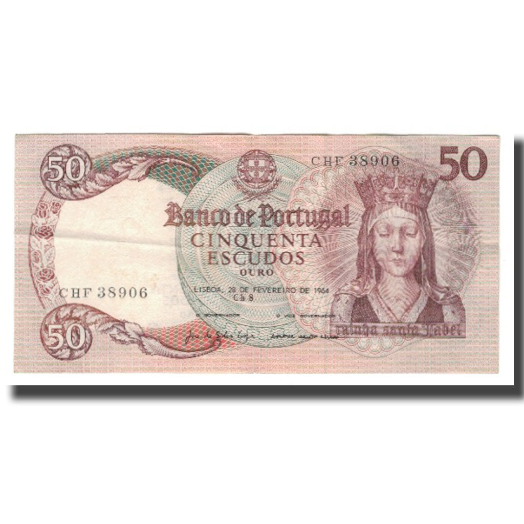 Biljet, Portugal, 50 Escudos, 1964, 1964-02-28, KM:168, SUP
