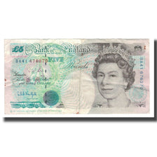 Banconote, Gran Bretagna, 5 Pounds, undated (1991-1998), KM:382b, MB+