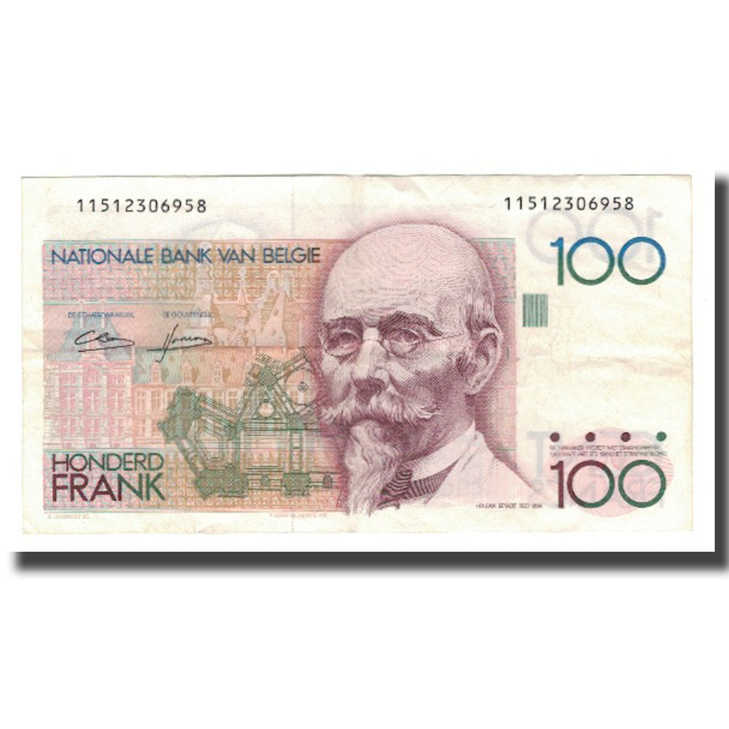 Banknote, Belgium, 100 Francs, Undated (1982-94), KM:142a, UNC(60-62)