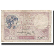 Frankrijk, 5 Francs, 1939, 1939-08-24, B+, Fayette:04.07, KM:83
