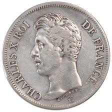 Monnaie, France, Charles X, 5 Francs, 1826, Lyon, TTB, Argent, KM:720.4