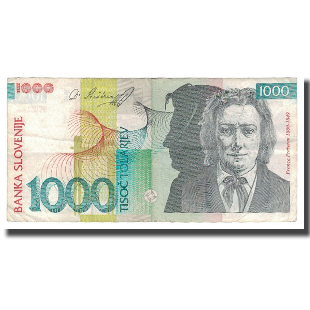 Geldschein, Slowenien, 1000 Tolarjev, 2000, 2000-01-15, KM:22a, SS+