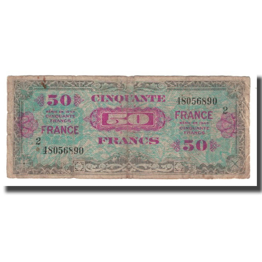 Francia, 50 Francs, 1944, RC+, Fayette:VF24.02, KM:117a