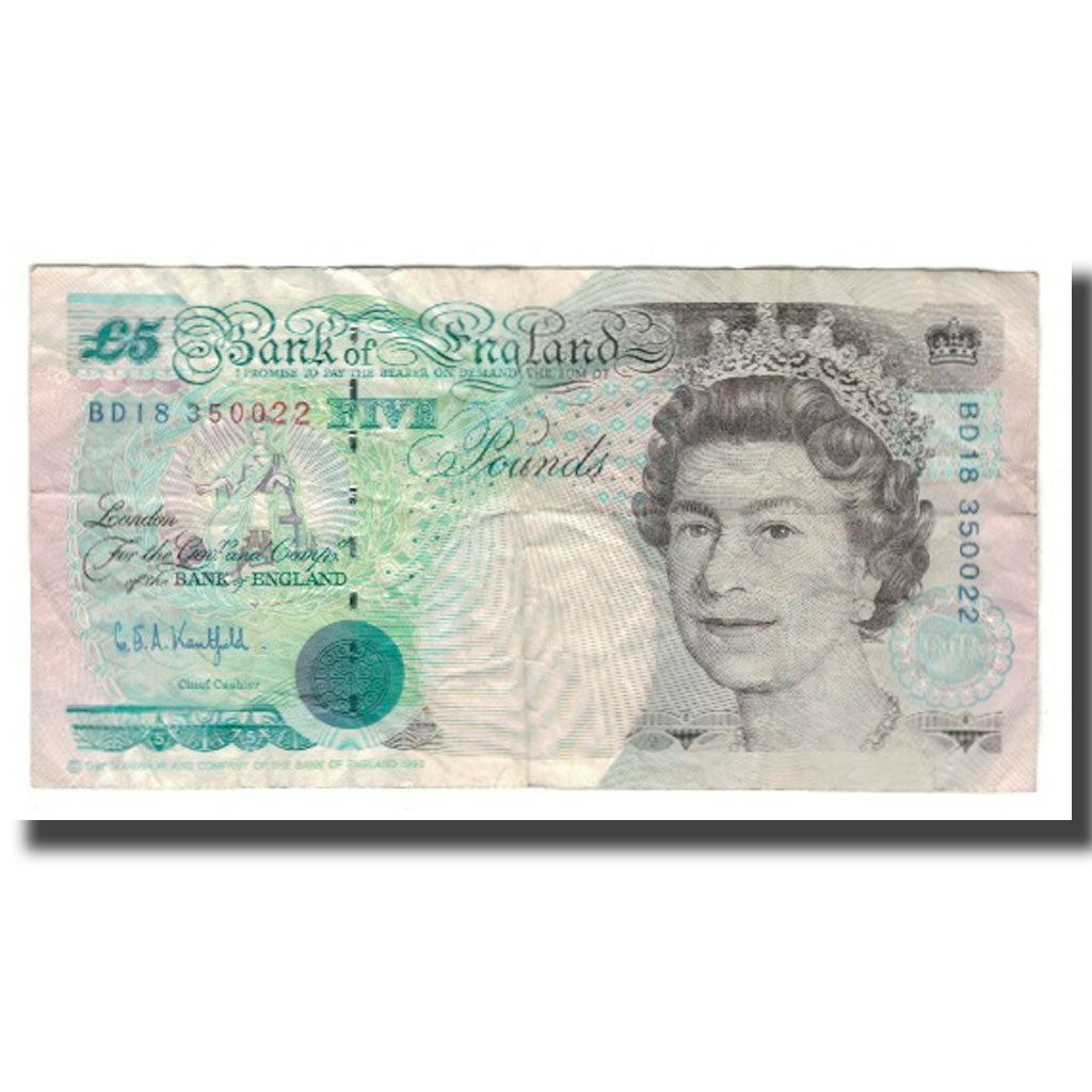 Geldschein, Großbritannien, 5 Pounds, undated (1991-1998), KM:382b, SS