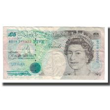 Geldschein, Großbritannien, 5 Pounds, undated (1991-1998), KM:382b, SS