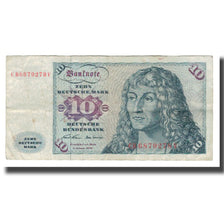 Banconote, GERMANIA - REPUBBLICA FEDERALE, 10 Deutsche Mark, 1970-1980