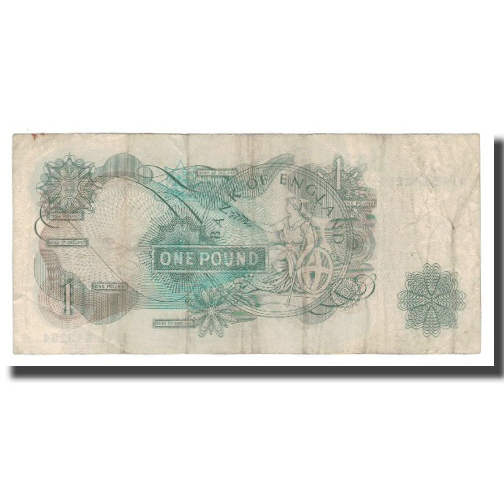 Banconote, Gran Bretagna, 1 Pound, Undated (1960-78), KM:374e, BB