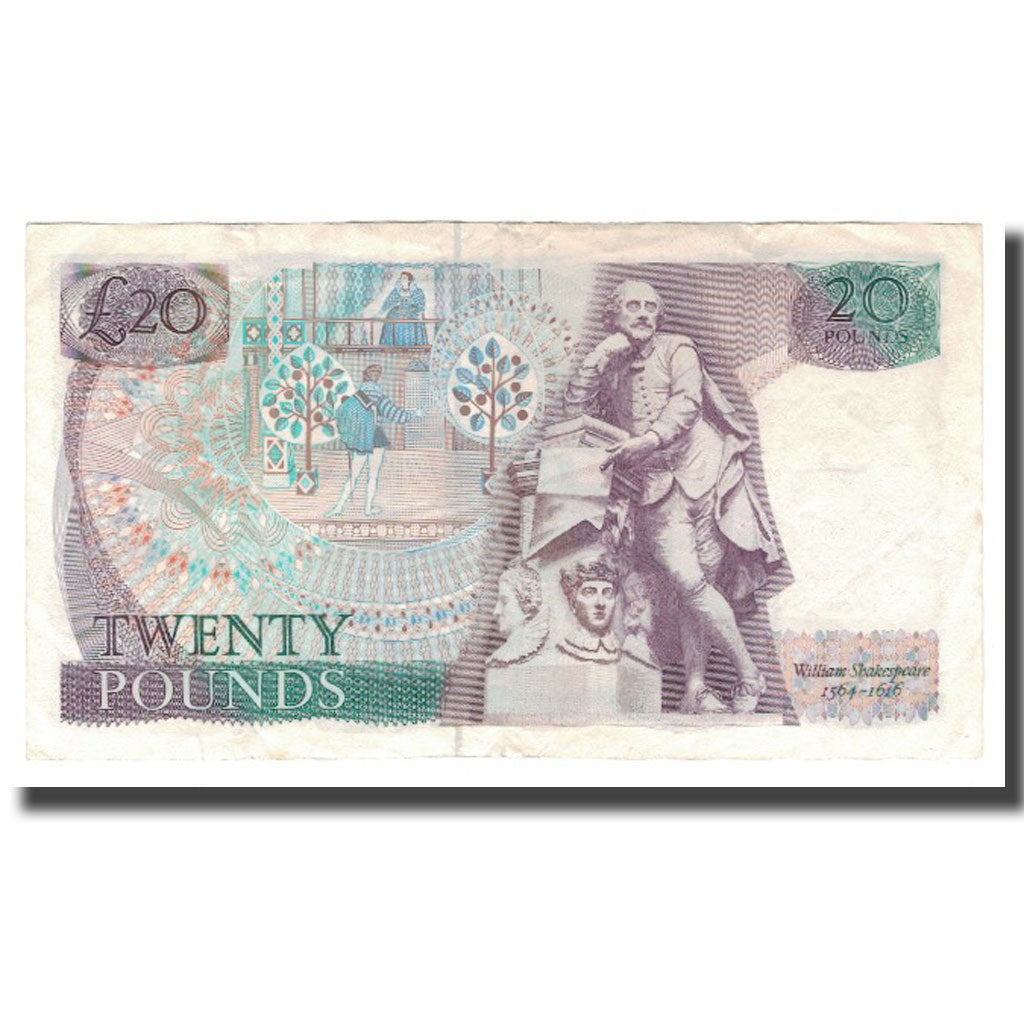 Geldschein, Großbritannien, 20 Pounds, Undated (1970-91), KM:380d, SS