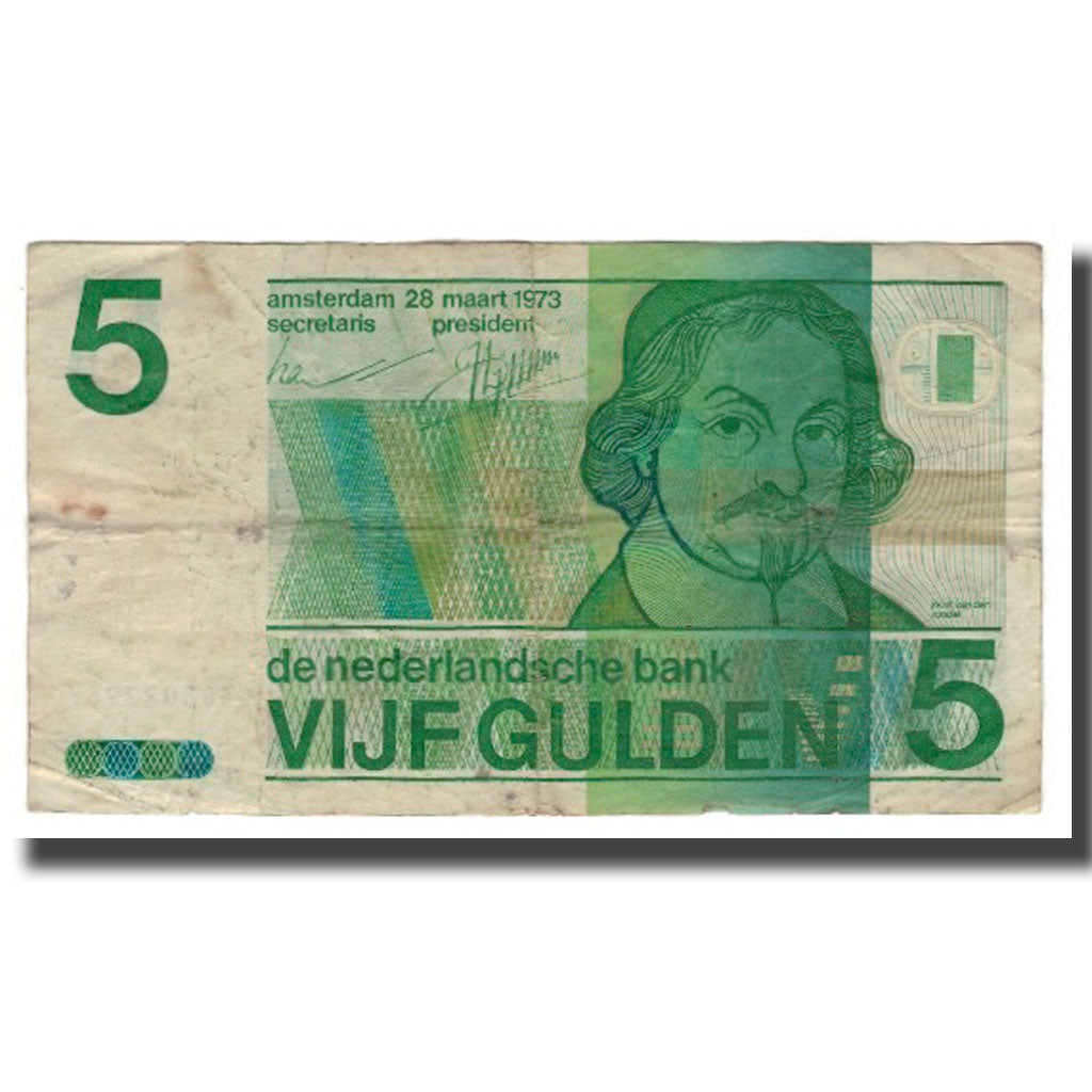 Banconote, Paesi Bassi, 5 Gulden, 1973, 1973-03-28, KM:95a, MB