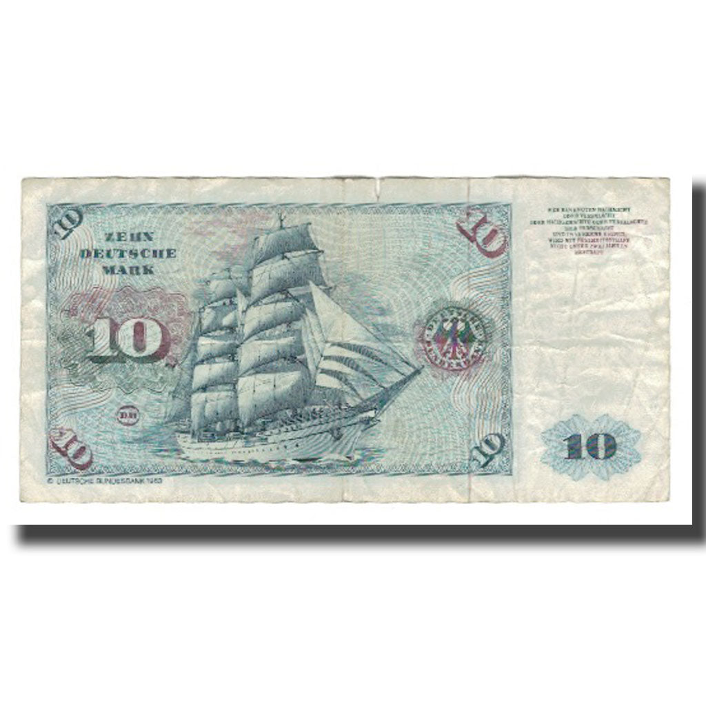 Biljet, Federale Duitse Republiek, 10 Deutsche Mark, 1980, 1980-01-02, KM:31c