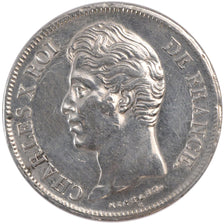 Munten, Frankrijk, Charles X, 5 Francs, 1827, Lille, ZF+, Zilver, KM:728.13